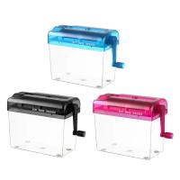 Mini Trituradora Manual De Papel A4 Máquina De Corte De Recibos Estación De Oficina Y Enseñanza Suministros Portátil Para El Hogar Y Escuela - details 0