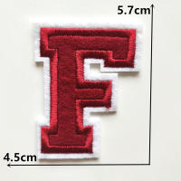 1PC Parche Bordado De Alfabeto Inglés Rojo A-Z Aplicación Para Ropa Bolsos Chaquetas Decoración De Iraón DIY Manualidades - details 6