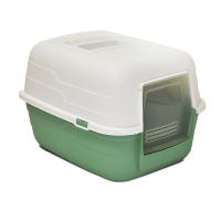 48x38x32cm Arenero para Gatos Desmontable y Transpirable. Arenero Grande de Plástico Resistente con Cubierta de Tapa Abatible, Bandeja de Arena Higiénica para Mascotas - details 5