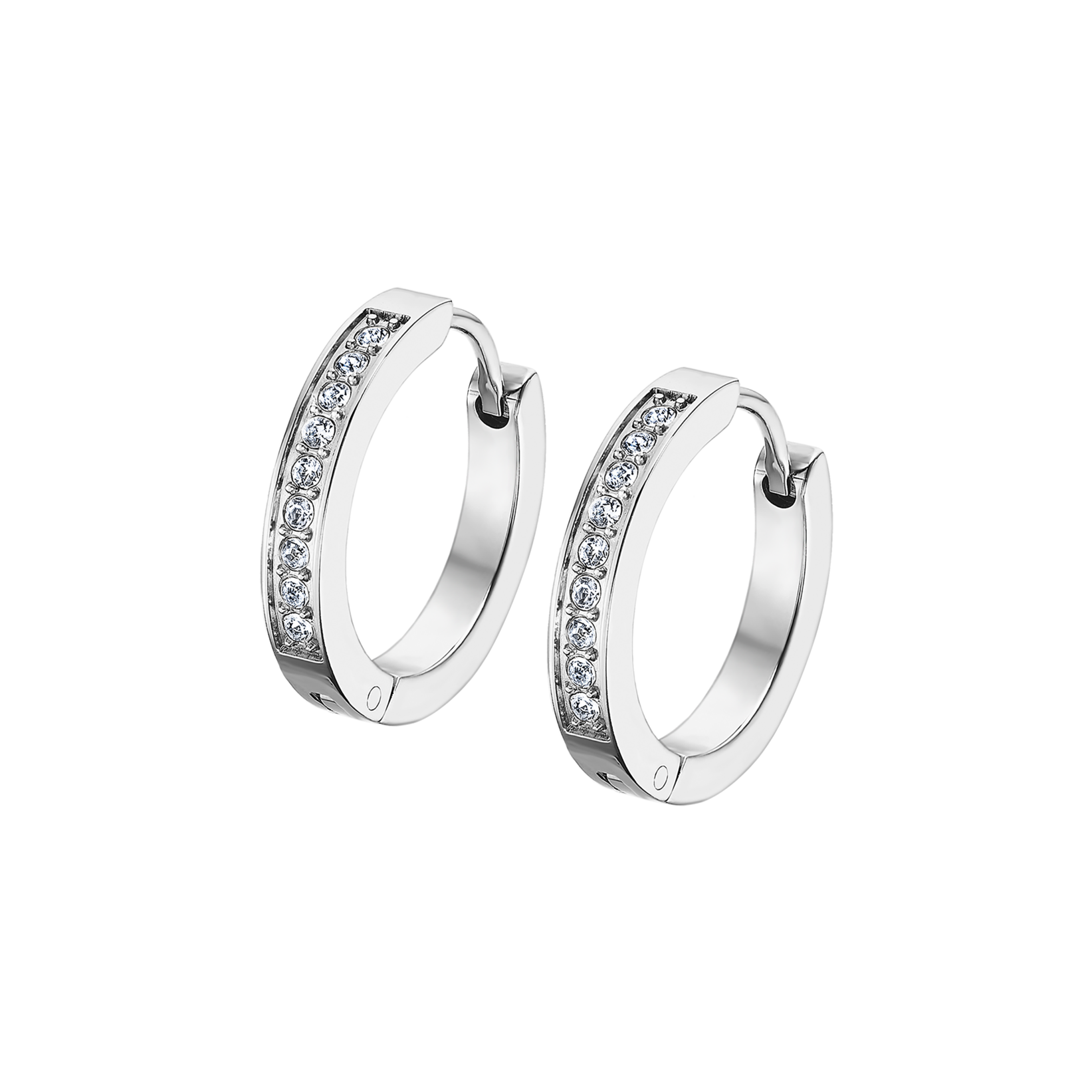 Pendientes LOTUS STYLE Mujer LS2329-4/1 - Aros de acero con circonitas - 17mm