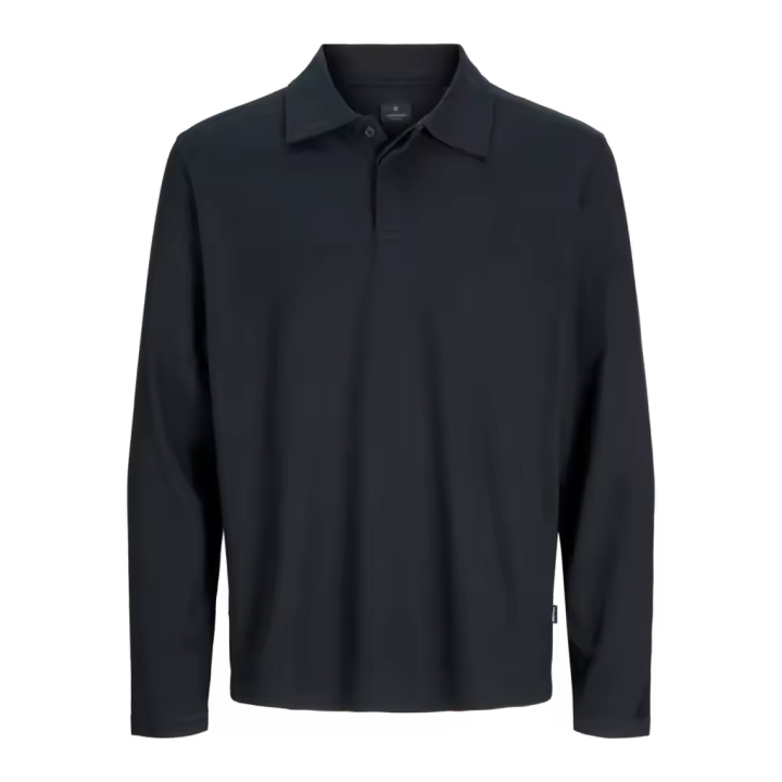 Jack & Jones Lachad Polo Manga Larga Color Negro - Suave Y Peluda Para Mayor Comodidad Y Calidez - 1