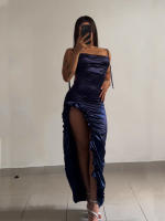 Vestido Bodycon Sin Mangas Ni Espalda Para Mujer Verano 2025 Elegante Vestido De Fiesta Club Noche Streetwear Vestido De Sol - details 0