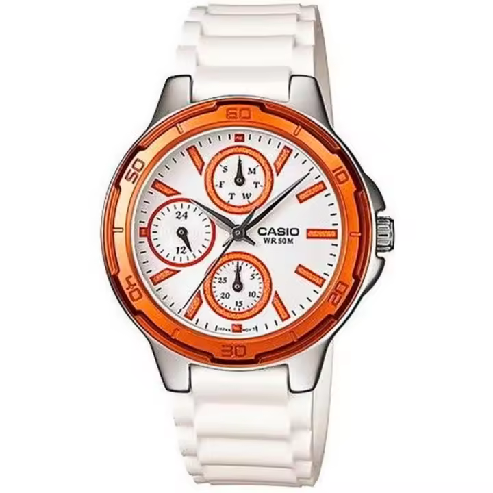 Casio  Ltp-1326-4a2 Reloj De Pulsera Analógico Para Mujer Color Blanco - 1
