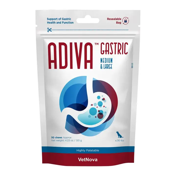 ADIVA® Gastric Medium & Large 30 chews Vetnova protección gástrica - 1