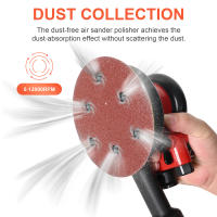 NuoDunco Soplador Orbital Pneumático 5/6 Pulgadas 125mm/150mm Máquina De Polimolde Con Vacío Herramientas Pneumáticas Para Pintura Y Lijado - details 6