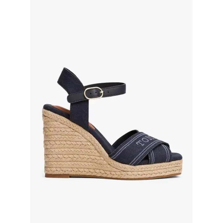 Sandalia Tommy Hilfiger Espad High Wedge marino - 1