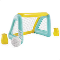 INTEX - Portería hinchable acuática infantil, 124x84x76 cm, incluye balón hinchable, 2 bolsas de peso, juego deportivo para piscina, uso exterior, verano, juego en agua, niños +6 años, vinilo resistente, incluye parche de reparación - details 0