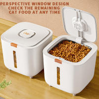 Barrel De Almacenamiento Para Alimentos De Mascotas Grande Sellado Impermeable Para Gatos Y Perros Plástico PP Estilo Moderno Universal 5L - details 2