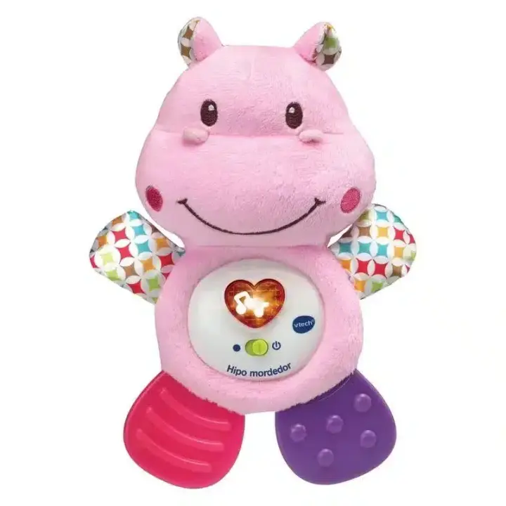 Peluche musical hipopótamo Hipo mordedor con música y luces 80-502557 VTECH - 1
