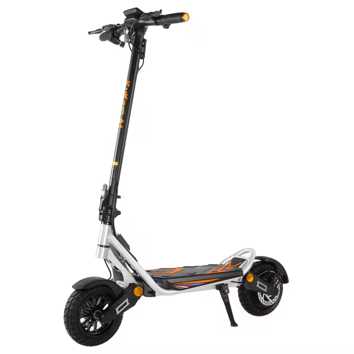 Scooter Eléctrico Plegable Kukirin A1, Motor de 800W, Batería de 48V 13Ah, Neumático de Vacío de 10 pulgadas, Velocidad Máxima de 45 km/h, Autonomía de 45 km, Freno de Disco Delantero y Trasero, Amortiguación Delantera y Trasera - 1
