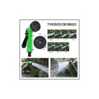 Zenyth SSITO Manguera Flexible de 7,5/10/15 M para Jardín, Manguera extensible en Espiral, Manguera con Pistola de Pulverización Con 7 Functiones de Riego, Colour Verde, Manguera de Agua Riego Jardín, terraza, huerto, Balcón - details 0