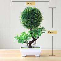 Planta Artificial De Bonsái Pequeña Para Decoración De Hogar Y Hotel Arbol Falso De Flores Fake Plants Potted Ornaments Para Baño Y Jardín DIY - details 6