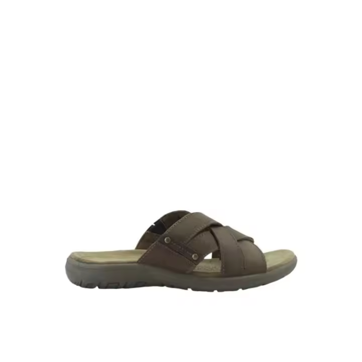 Sandalia de Piel para Hombre en Color Cuero - 1