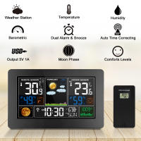 Estación Meteorológica Inalámbrica Con Sensor Pantalla Táctil Colorida Thermómetro Y Higrómetro Alarme Y Calendario - details 18