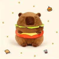 Muñeco De Peluche Capibara Hamburguesa Juguete Suave Simulación Anime Animal De Peluche Kawaii Regalo Para Niños - details 2