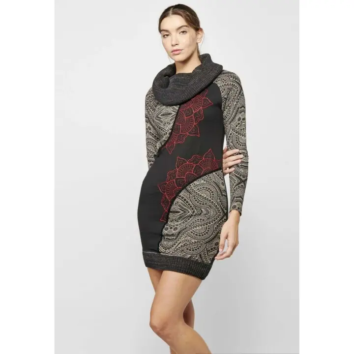 Koroshi Vestido manga larga estampado | Ropa casual - 1