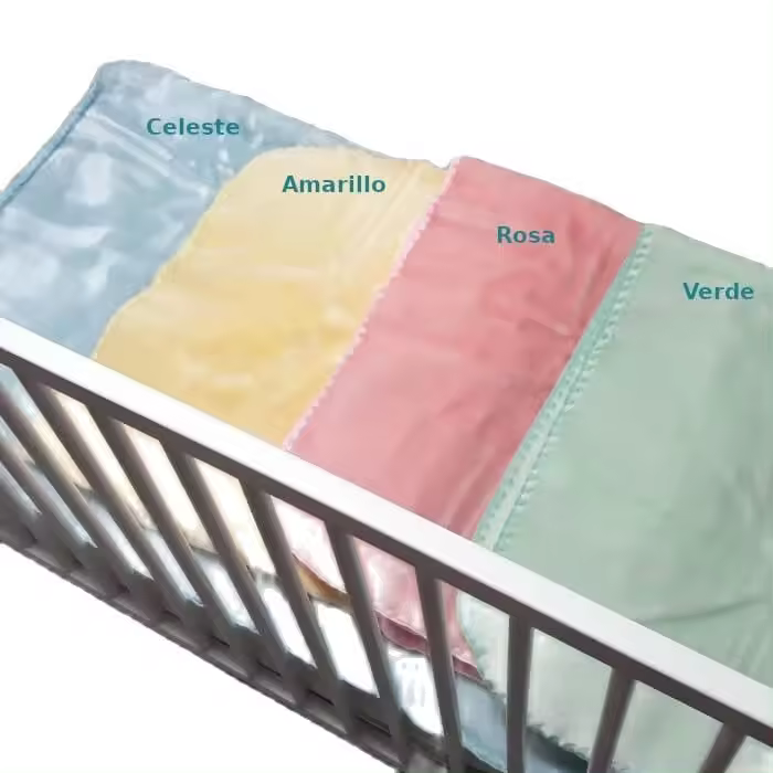Royal Manta Bebé Lisa Terciopelo Suave y Cálida para Minicuna / Carro y Sillas de paseo 80x110 cm Ideal para Otoño e Invierno - 1