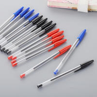 50Pcs Bolígrafos De Punto Redondo 1.0mm Azul Y Negro Plásticos Suministros Escolares Y De Oficina Larga Duración Escritura Suave Regalo Para Estudiantes - details 9