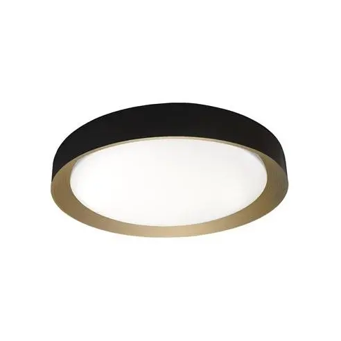 FABRILAMP Plafón Lucy Negro/Oro LED 60W 5400lm Ø50x50x7,5cm Mando - 1