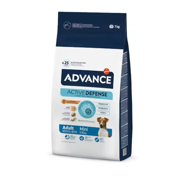 Advance Mini  Adult 7kg Pollo y arroz. Alimentación seca perros Advance - 1