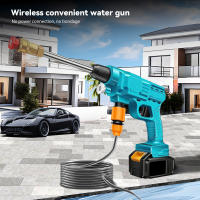 30Bar Pistola Agua Alta Presión Inalámbrica Portátil, 21V Batería Makita, 2 Baterías 1200mAh, 40 Min, 4.1L/min, Kit Limpieza Coches Jardín, 12 Accesorios - details 8