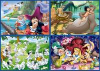 Educa multi 4 puzzles  Disney Aladdin, el Libro de la Selva, Alicia, Peter Pan Conjunto de Puzzles Progresivos Educa 18105 - details 1