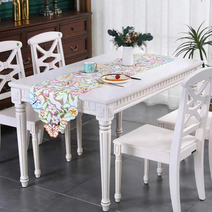 Mantel De Poliéster Colorido Para Pascua Decoración De Fiesta Navideña Lavable Para Comedor Cocina Decoraciones De Boda - 1