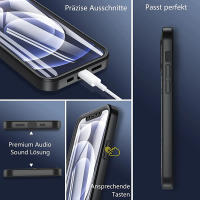 Funda De 360 Grados Para iPhone 15 14 13 12 11 pro Max 14 plus XS MAX XR Transparente Cubierta Completa Rugged Con Protector De Pantalla Integrado - details 3