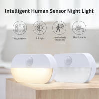 Lámpara Nocturna LED Con Sensor De Movimiento 3 Pcs Recargable Para Decoración De Habitaciones Y Uso Doméstico Con Pilas AAA Incluidas Luz De Noche Rectangular - details 0