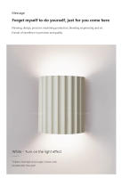 Lámpara De Pared LED Moderna Minimalista En Resina Macaroon Para Entrada Aisles Habitaciones Dormitorios Estudio Iluminación Luminaire Cerámica AC 90-260V 2 Años De Garantía - details 7