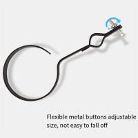 Bolsa De Tubo Para Palillos De Batería Negra Estuche Cilíndrico De Oxford Resistente Con Clip Metálico Accesorios De Percusión - details 4