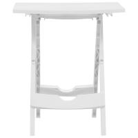vidaXL Mesa de jardín plegable blanco 45,5x38,5x50 cm - details 2