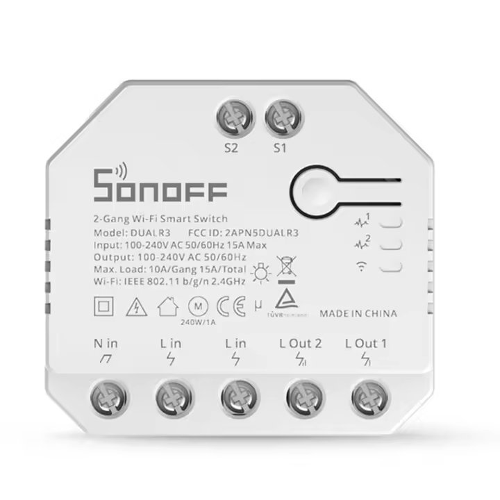 BARCELONA LED - SONOFF Interruptor Inteligente Wifi programable Smart Light | SONOFF - DUALR3 - 1