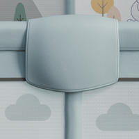 DeFieltro Parque Infantil Bebe 120x180 cm EXTRAFUERTE - Corral para Bebe Plegable FÁCIL Montaje- Corralito Bebe Acolchado y Zona de Juegos - Cuna Parque Bebe Grande Colchon +2 Agarraderas - details 2