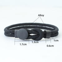 Nuevo Pulsera De Hombre Con Dos Capas De Cuerda De Náilon 4mm Pulsera De Hilo Rojo Suerte Tamaños Diferentes Accesorios Regalo Para Él - details 5