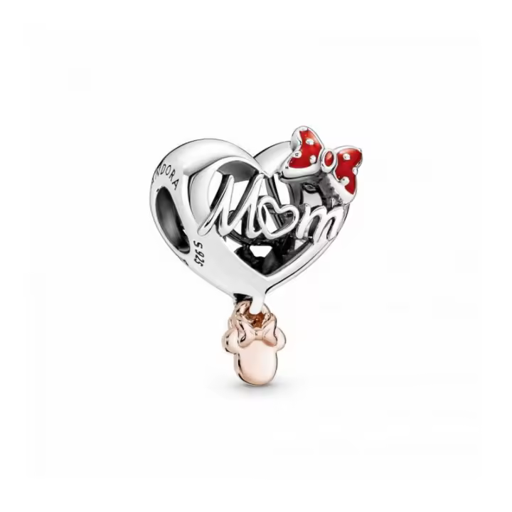 Charm Pandora Corazón Mamá Minnie Mouse de Disney - 781142C01 - 1
