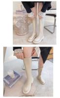 Botas Largas Para Mujer Con Forro Polar Zapatos De Caballero De Otoño E Invierno Européicos Y Americanos Talla 42 - details 7