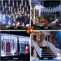 Luces De Lluvia De Meteoros LED 50CM/30CM Impermeables Para Jardín Fiesta Al Aire Libre Decoración De Patio Luz De Hidraulico De Navidad - details 10