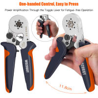 Kit De Herramienta De Crimpado De Ferrules WOZOBUY Con Terminales De Cable Aislados Herramienta De Crimpado De Cables Eléctricos De Acero Al Carbono - details 4