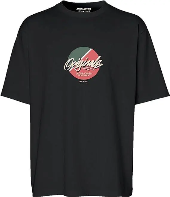 Camiseta Jack & Jones Tampa 1 Short Sleeve T-Shirt Schwarz - 1