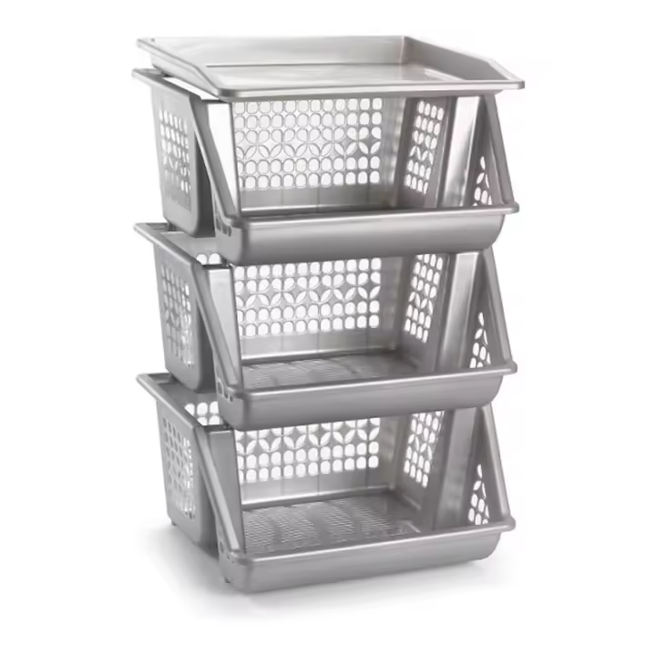 3 Alturas, Estrecho, Estantería para Cocina y baño, Ahorra Espacio, para Espacios reducidos, Cocina, Oficina, baño, Fácil Montaje - 1