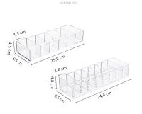 Organizador De Maquillaje Transparente De Acrílico Para Almacenamiento De Joyería Caja De Despensa Para El Hogar Y Escritorio - details 1