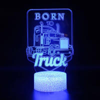 Lámpara De Noche LED 3D Anime Supra Coche Camión Cambio De Color Luz De Ambiente Para Decoración Del Hogar Regalos De Cumpleaños - details 7