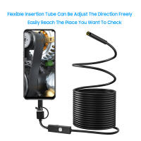 Cámara De Endoscopio Android Con 6 LED Ajustables IP67 Impermeable 1m 2m 5m Micro Cámara De Inspección Video Tubo Serpiente Borescope - details 6