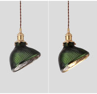 Lámpara Colgante Minimalista Japonesa De Vidrio Creativa Y Personalizada LED Verde En Bronce Para Iluminación De Habitaciones Y Salones - details 15