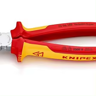 Alicate de Corte Diagonal Cromado Knipex 180 Mm - 1