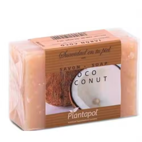 Jabón Natural Coco Plantapol - Hidratante Piel Seca - 1