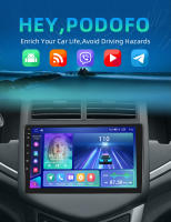 Podofo Radio de coche Android 2 Din para Chevrolet Aveo 2011 2012 2013 Carplay 8+128GB AI Voice WIFI+4G DSP GPS Navegación Multimedia Reproductor de Video - details 0