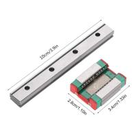Riel Guía lineal, 1 Pieza LML12B, bloque Guía en miniatura portátil de Alta Precisión, Rieles lineales para equipos de Medición de precisión (100mm) - details 3
