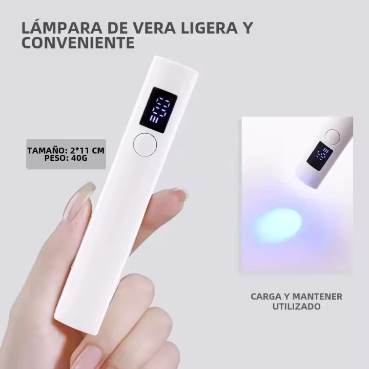Lámpara Secadora De Uñas LED UV Portátil Recargable USB Para Dibujos Rápidos Manicura Con Herramientas De Varnish Gel - 1
